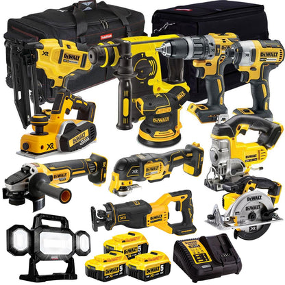 Dewalt 18V 12 Piece Cordless Combo Kit with 3 x 5.0Ah Battery & Charger T4TKIT-848