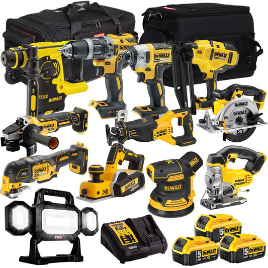DeWalt DCKT4T12BP4 18V 12 Piece Power Tool Kit with 3 x 5.0Ah Battery & Charger